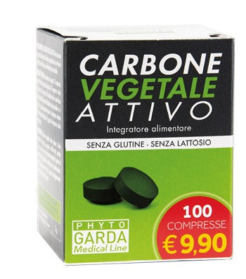 qualifarma carbone vegetale attivo 100 compresse phyto garda ean 8051490300097