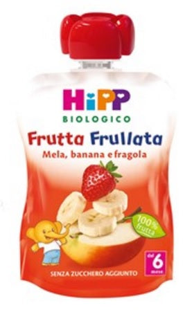 hipp hipp bio frutta frullata mela banana fragola 90 g hipp ean 4062300266919