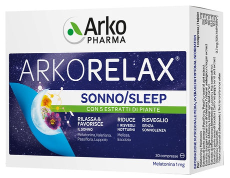 arkofarm arkorelax sonno 30 compresse arkofarm ean 3578830114312
