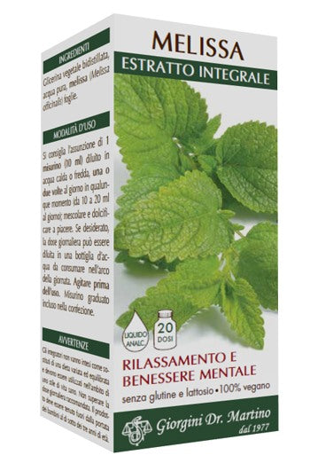 giorgini ser vis melissa estratto integrale 200 ml giorgini ean 8056364774240