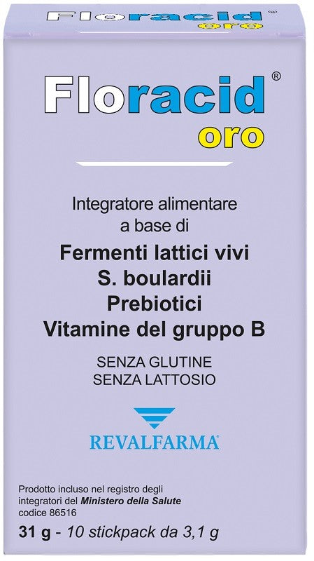 revalfarma floracid orosolubile 10 stickpack ean 8059482860079