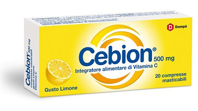 procter gamble cebion masticabile limone vitamina c 500 mg 20 compresse cebion ean 8700216568432