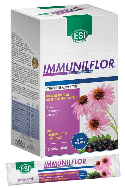 esi esi immunilflor 16 pocket drink x 20 ml immunilflor ean 8008843128518