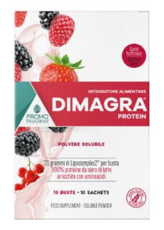 promo pharma dimagra protein red fruit 10 buste promopharma ean 8056697810707