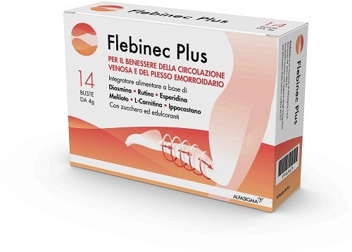alfasigma px flebinec plus 14 bustine 4 g flebinec