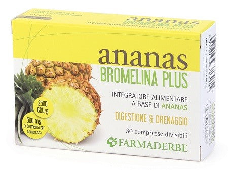 farmaderbe ananas bromelina plus 30 compresse farmaderbe ean 8058456783284
