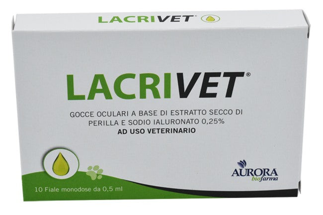aurora biofarma lacrivet gocce oculari strip 10 flaconcini 05 ml