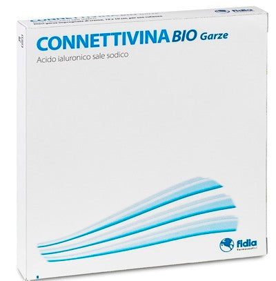 fidia farmaceutici connettivinabio garza 10x10 cm 10 pezzi connettivina