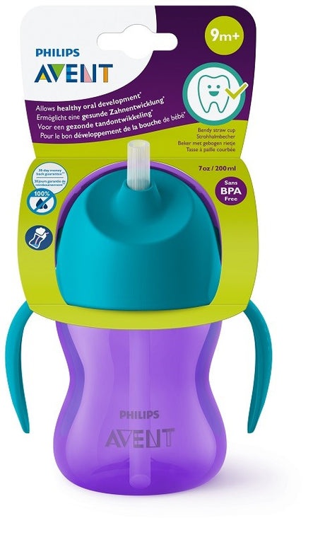 philips avent tazza con cannuccia flessibile da 200ml 9 mesi avent ean 8710103786665