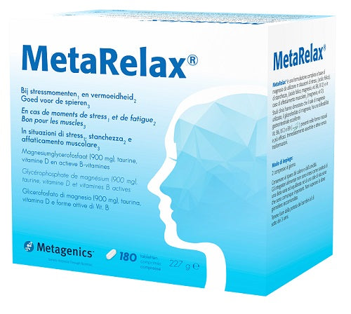 metagenics belgium metarelax 180 compresse metagenics ean 5400433224311