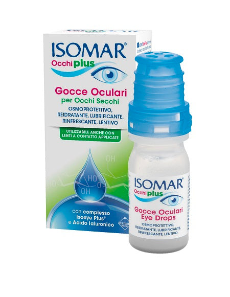 euritalia pharma div coswell isomar occhi plus gocce oculari per occhi secchi allacido ialuronico 025 10 ml isomar ean 8017045013096