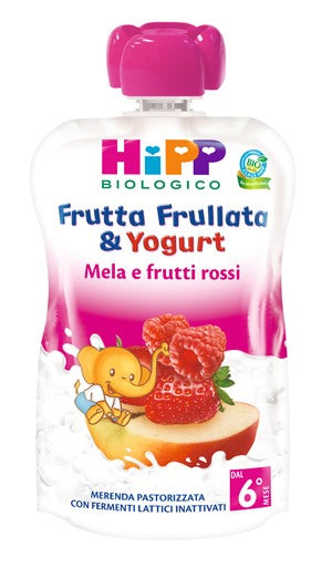 hipp hipp bio frutta frullata yogurt mela frutti rossi 90 g hipp ean 4062300283152