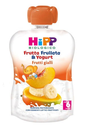 hipp italia hipp bio frutta frullata yogurt frutti gialli 90 g hipp ean 4062300283121