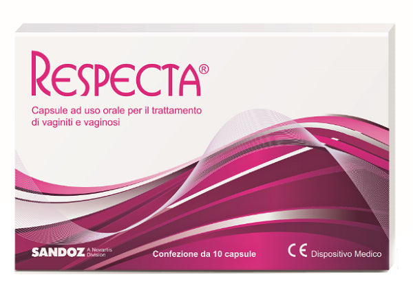 tetis pharma respecta 10 capsule ad uso orale per vaginiti e vaginosi sandoz