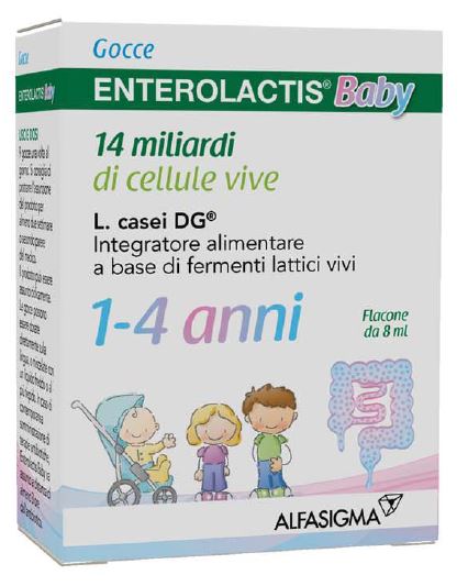alfasigma px enterolactis baby gocce 8 ml 1 4 anni 14 miliardi di cellule vive enterolactis ean 8050762831529