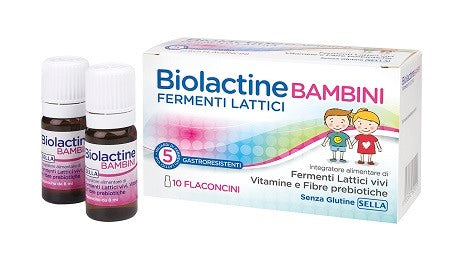 sella biolactine bambini 10 flaconcini 8 ml sella ean 8032632601029
