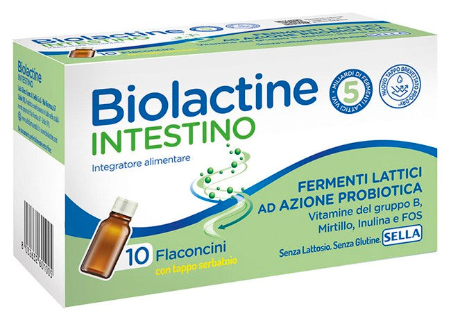 sella biolactine intestino 5mld 10 flaconcini 9 ml biolactine ean 8032632601005