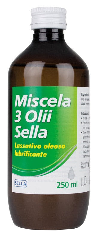 sella miscela 3 olii lassativo 250 ml md sella ean 8032632601050