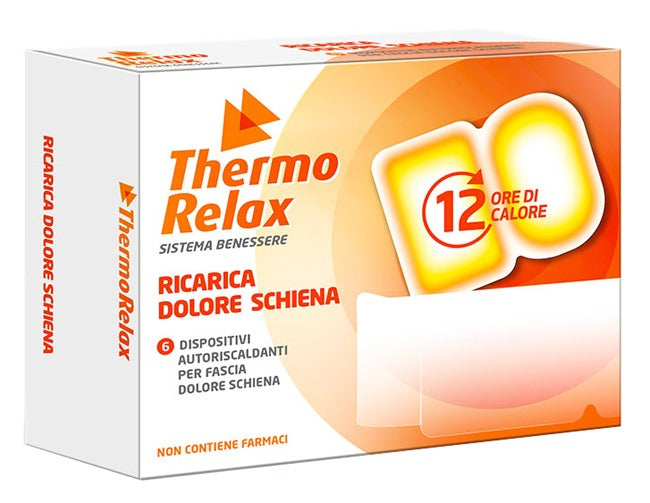 alsipharma thermorelax ricarica per fascia dolore lombare 6 dispositivi autoriscaldanti thermorelax ean 8009432018791