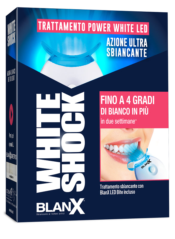 euritalia blanx white shock trattamento power white gel 30 ml con bite biorepair ean 8017331039625