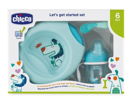 chicco artsana chicco set pappa 6 mesi azzurro chicco ean 8058664086672