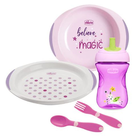 artsana chicco chicco set pappa 12 mesi rosa chicco ean 8058664086696