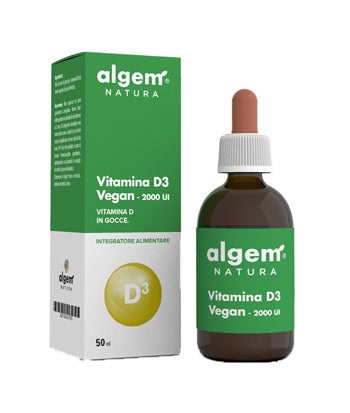 algem natura vitamina d3 vegan 2000 ui 50 ml algem natura