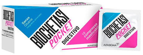 alfasigma chc biochetasi pocket digestivo 18 compresse masticabili nuova formulazione biochetasi