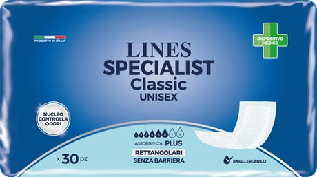 fater adult pannolone rettangolare lines specialist classic senza barriera 30 pezzi lines ean 8001480057326