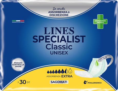 fater adult pannolone lines specialist classic sagomato extra 30 pezzi lines ean 8001480057197