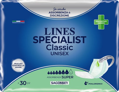 fater adult pannolone lines specialist classic sagomato super 30 pezzi lines ean 8001480057234