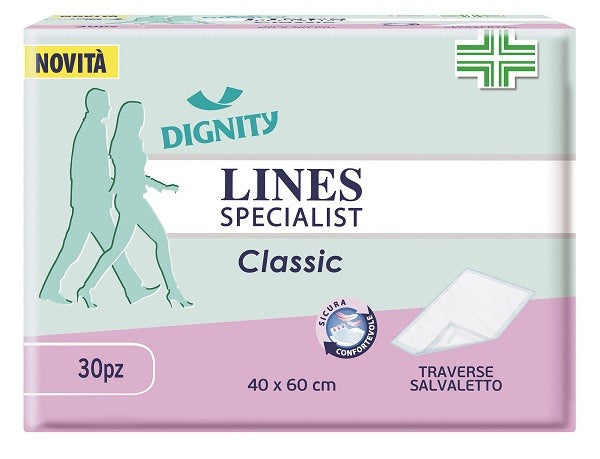 fater adult traversa per incontinenza lines specialist classic 40x60 cm 30 pezzi lines ean 8001480057302