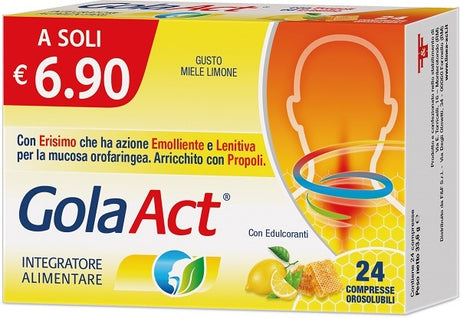 ff gola act miele e limone 24 compresse orosolubili ff ean 8030936400362