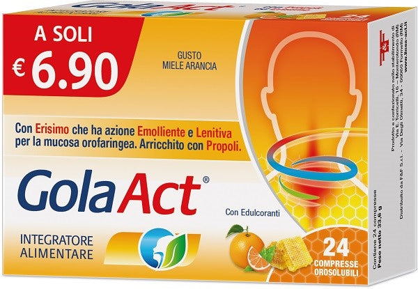 ff gola act miele arancia 24 compresse orosolubili ff ean 8030936400386