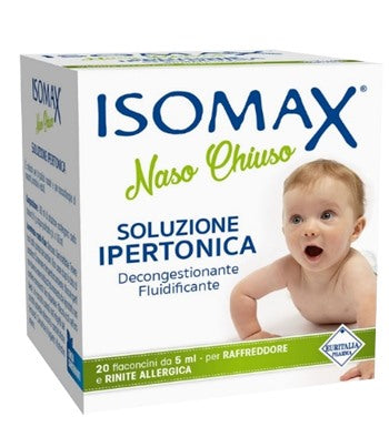 euritalia soluzione ipertonica isomax naso chiuso 20 flaconcini da 5 ml isomax ean 8017045013881