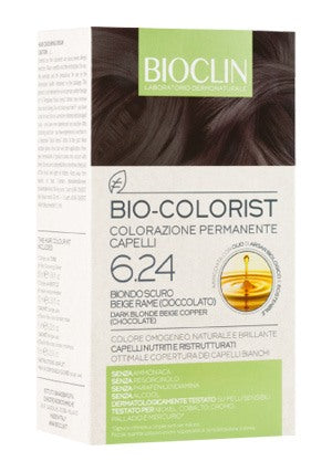 ganassini health care bioclin bio colorist 624 biondo scuro beige rame bioclin ean 8050444856840