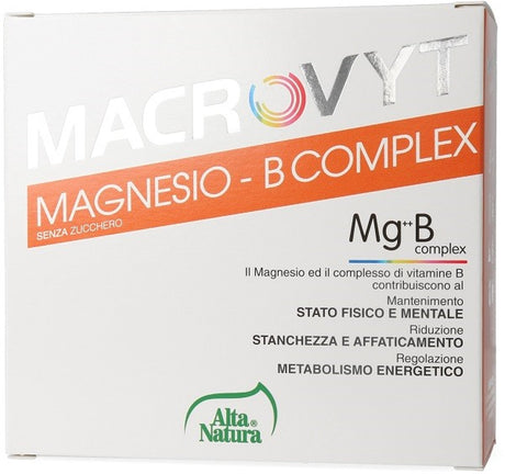 alta natura inalme macrovyt magnesio b complex 18 bustine alta natura ean 8050534219401