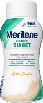 nestle health meritene resource diabet vaniglia alimento iperproteico 28 vitamine e minerali 200 ml meritene ean 7613036605786