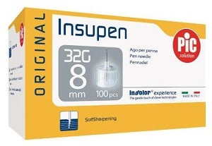 pikdare spa ago per penna pic insupen original gauge 32x8 mm 100 pezzi pic ean 8058090019343