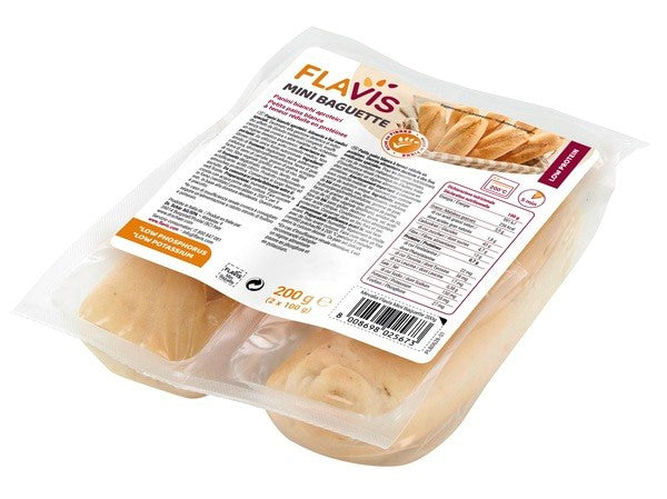 schar uno flavis mini baguette panini bianchi aproteici 2 pezzi da 100 g flavis ean 8008698025673