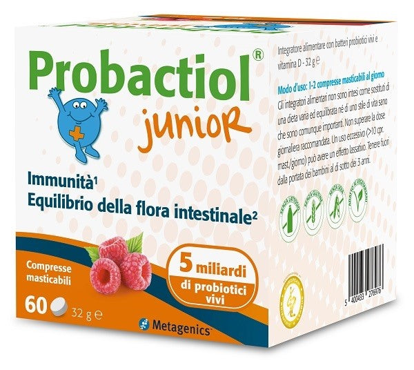 metagenics belgium probactiol junior 60 compresse masticabili new probactiol ean 5400433276976