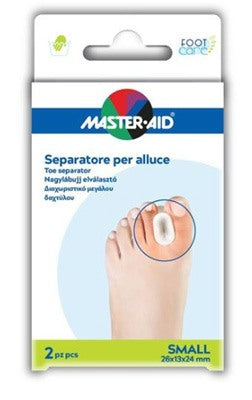 pietrasanta pharma separatore dita in gel master aid footcare per alluce small 2 pezzi d1 master aid ean 8032956144905