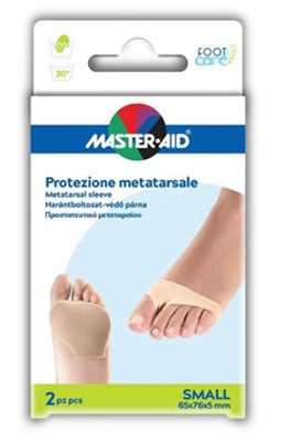 pietrasanta protezione in gel e tessuto master aid footcare per metatarso small 2 pezzi g2 master aid ean 8032956144967
