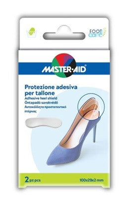 pietrasanta protezione adesiva master aid footcare trasparente tallone 2 pezzi a4 master aid ean 8032956145018