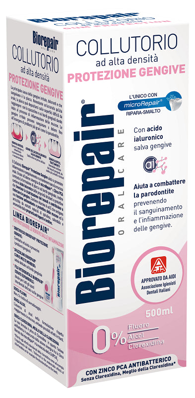 euritalia biorepair oral care con antibatterico collutorio ad alta densita protezione gengive 500 ml biorepair ean 8017331060735