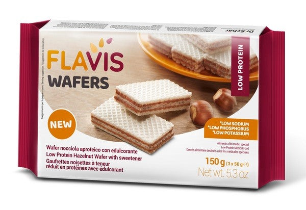 schar due flavis wafers nocciola aproteico 3 porzioni da 50 g flavis ean 8008698025307