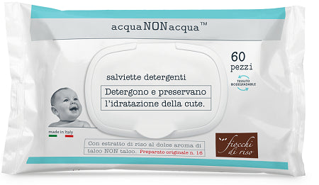 artsana fiocchi di riso acqua non acqua salviette detergenti 60 pezzi fiocchi di riso ean 8058664106080