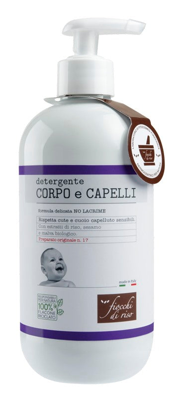 artsana chicco fiocchi di riso detergente capelli e corpo 400 ml fiocchi di riso ean 8058664171125