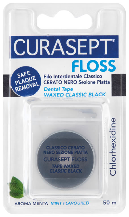 curasept curasept floss cerato nero clorexidina curasept ean 8056746070502
