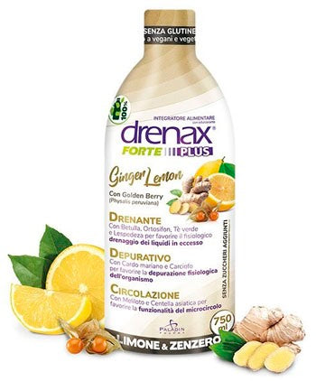 paladin pharma drenax forte plus ginger lemon 750 ml drenax ean 8052049551373